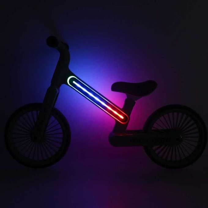 Balansinis dviratukas Trike Fix Glow su LED apšvietimu, juodas