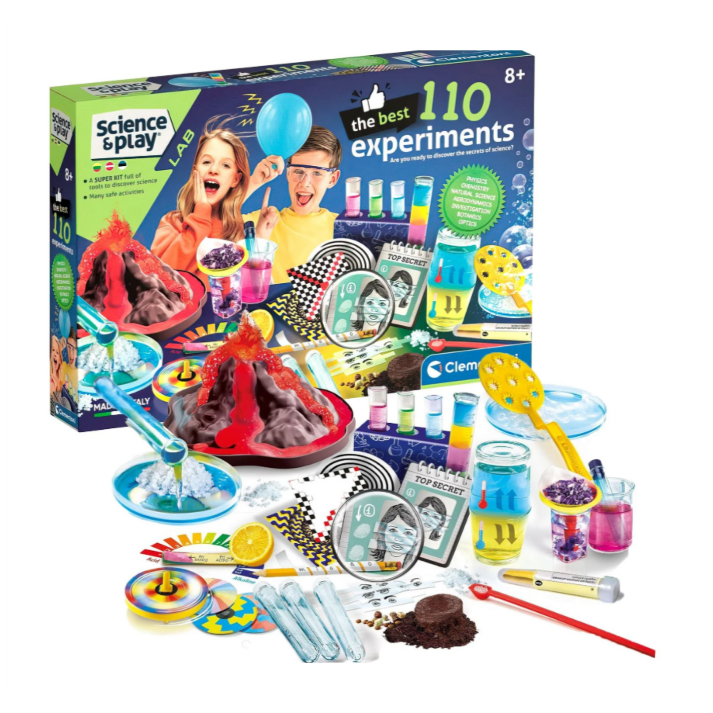 Clementoni Science & Play 110 eksperimentų rinkinys
