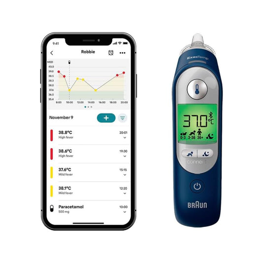 Braun ThermoScan 7+ Connect infraraudonųjų spindulių ausies termometras