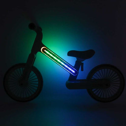 Balansinis dviratukas Trike Fix Glow su LED apšvietimu, juodas