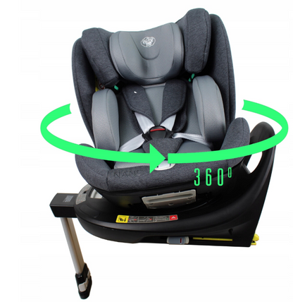 START BABY NANO Automobilinė kėdutė 40-150 cm i-Size R129, ISOFIX, 360°, atraminė koja