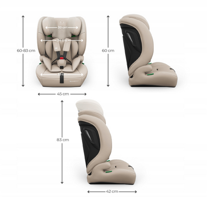 KINDERKRAFT Automobilinė kėdutė COMFORT UP 2 PLUS i-Size smėlinė