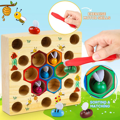 Montessori magnetinis žvejybos žaidimas vaikams nuo 2 metų