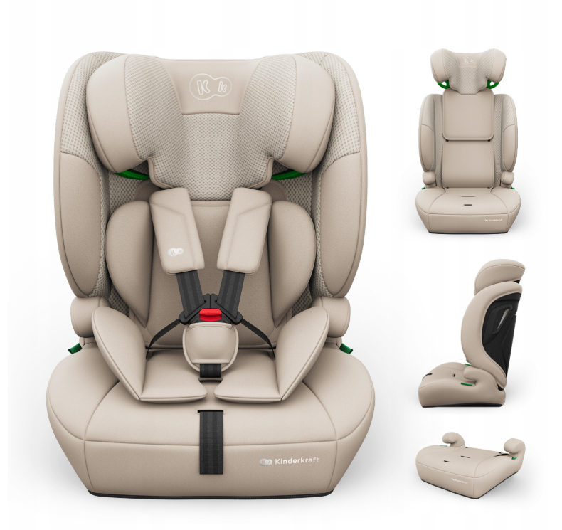 KINDERKRAFT Automobilinė kėdutė COMFORT UP 2 PLUS i-Size smėlinė
