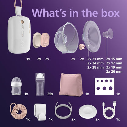 Philips Avent Hands-Free elektrinis dvigubas pientraukis, pradžios rinkinys SCD553/11