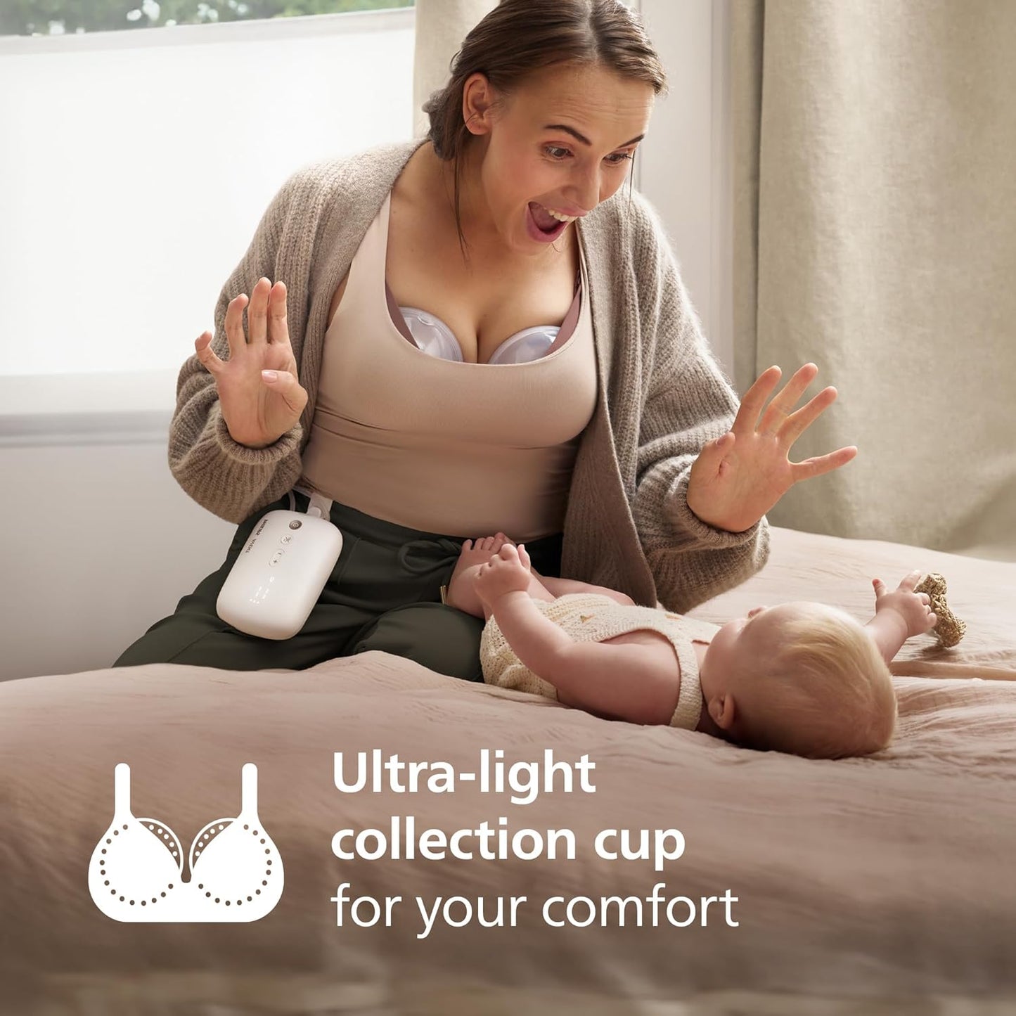 Philips Avent Hands-Free elektrinis dvigubas pientraukis, pradžios rinkinys SCD553/11