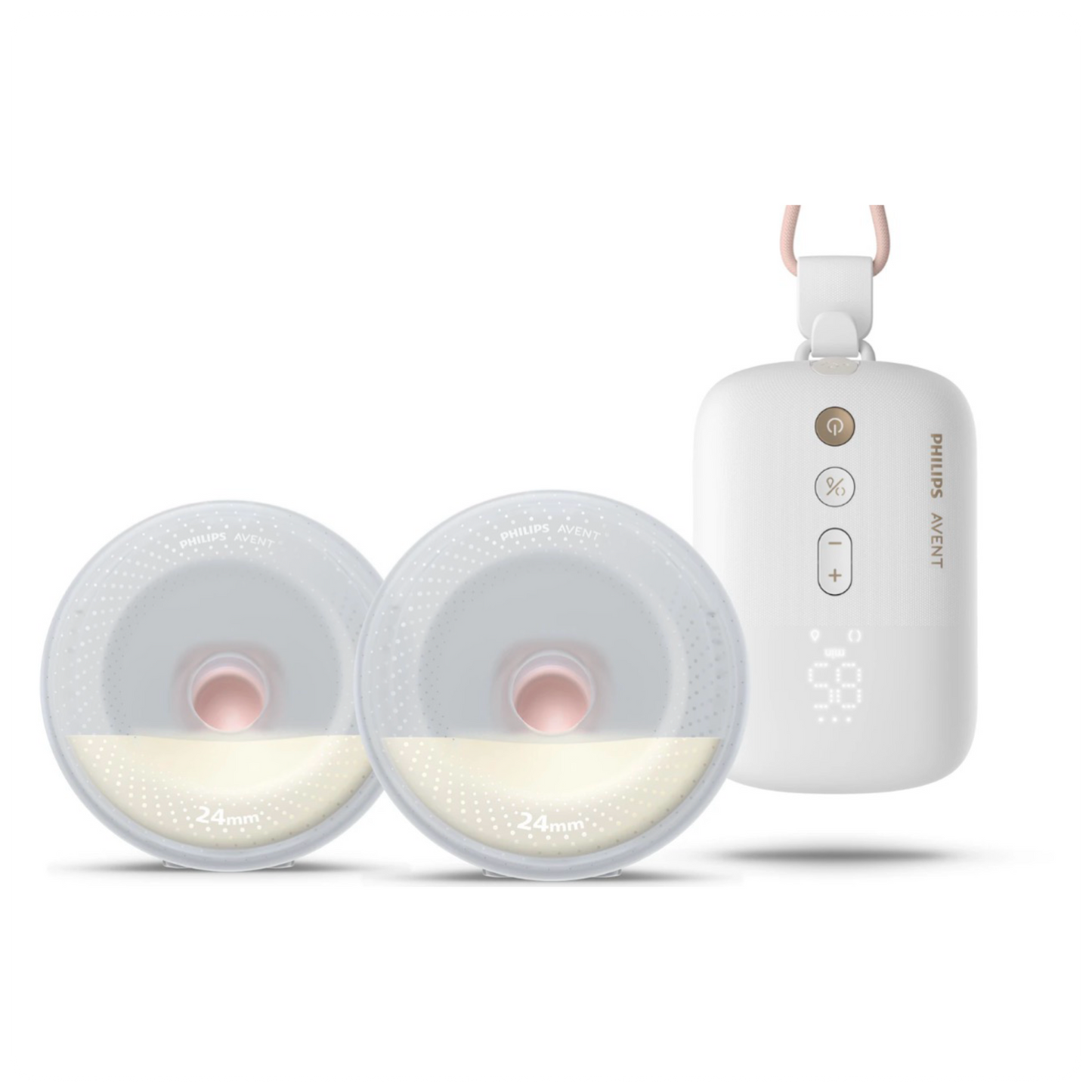 Philips Avent Hands-free, baltas - Dvigubas elektrinis pientraukis