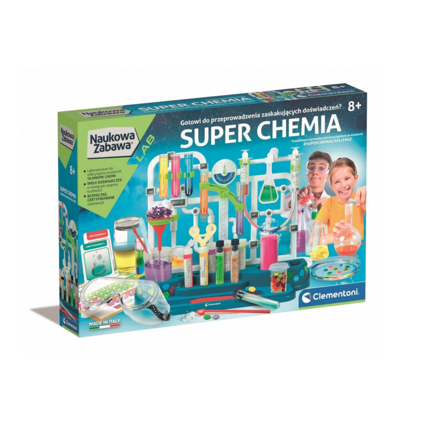 Clementoni Toys Super Chemistry Eksperimentų rinkinys