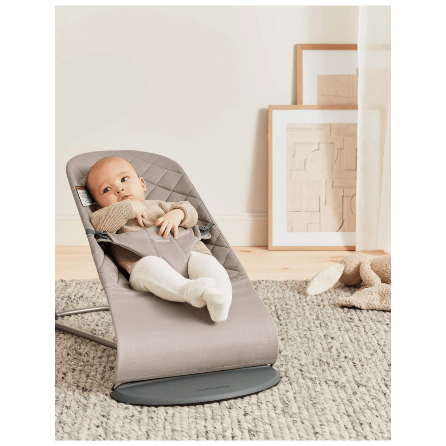 BABYBJÖRN gultukas BLISS Woven Classic Quilt, sand grey, 006217