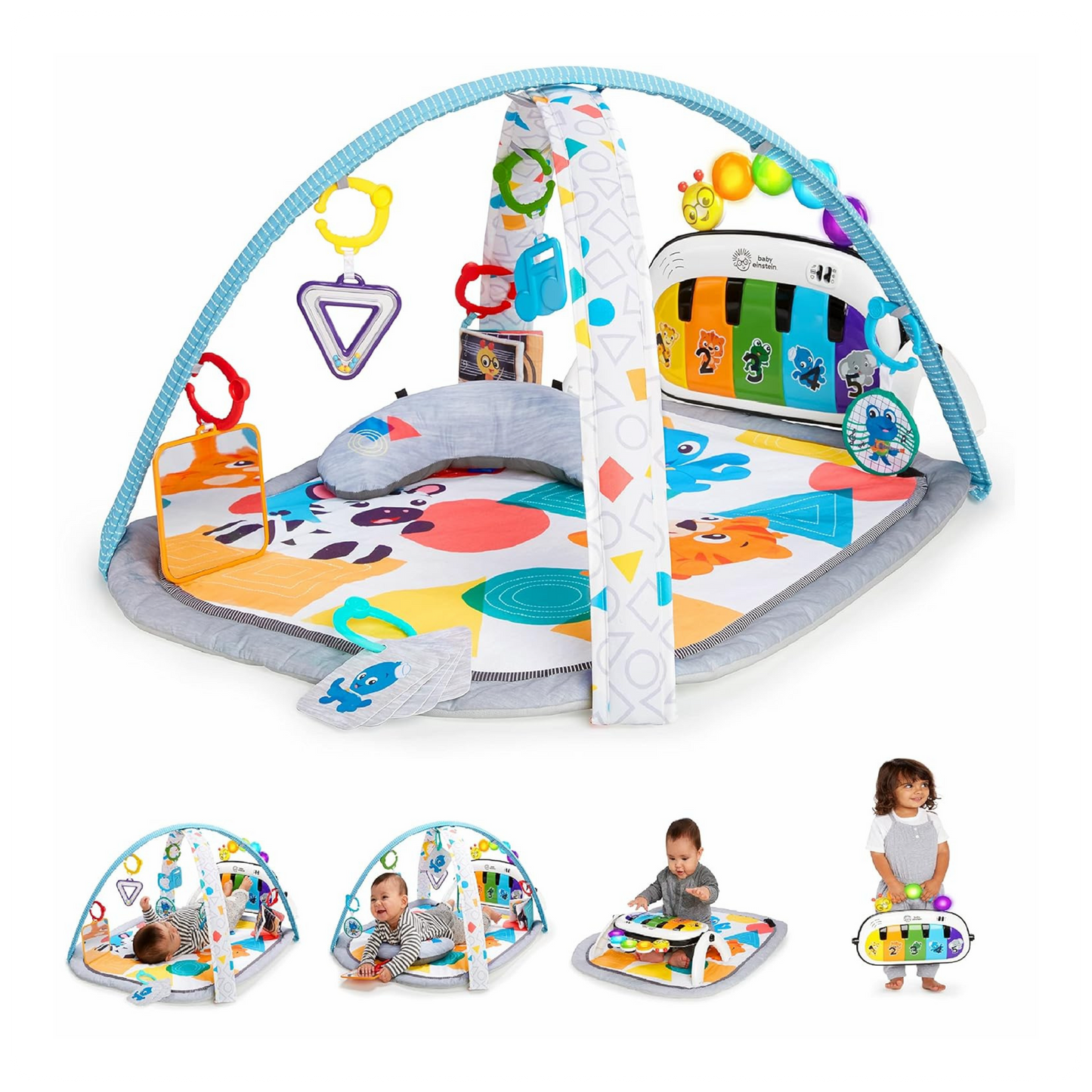 Baby Einstein lavinamasis kilimėlis Kickin’ Tunes 4in1