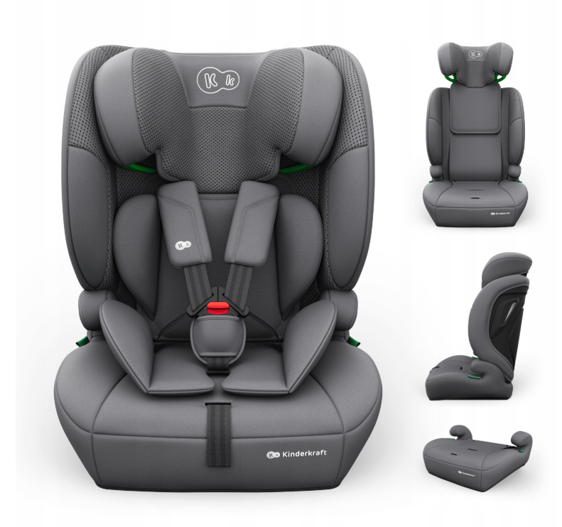 KINDERKRAFT Automobilinė kėdutė COMFORT UP 2 PLUS i-Size pilka