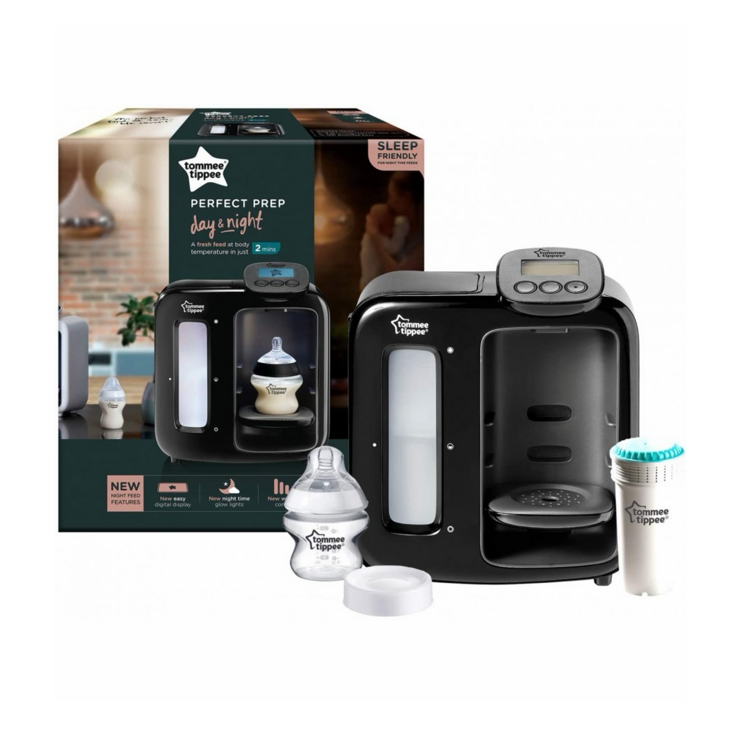 TOMMEE TIPPEE pieno mišinukų ruošimo aparatas DAY and NIGHT, juodas, 42374610