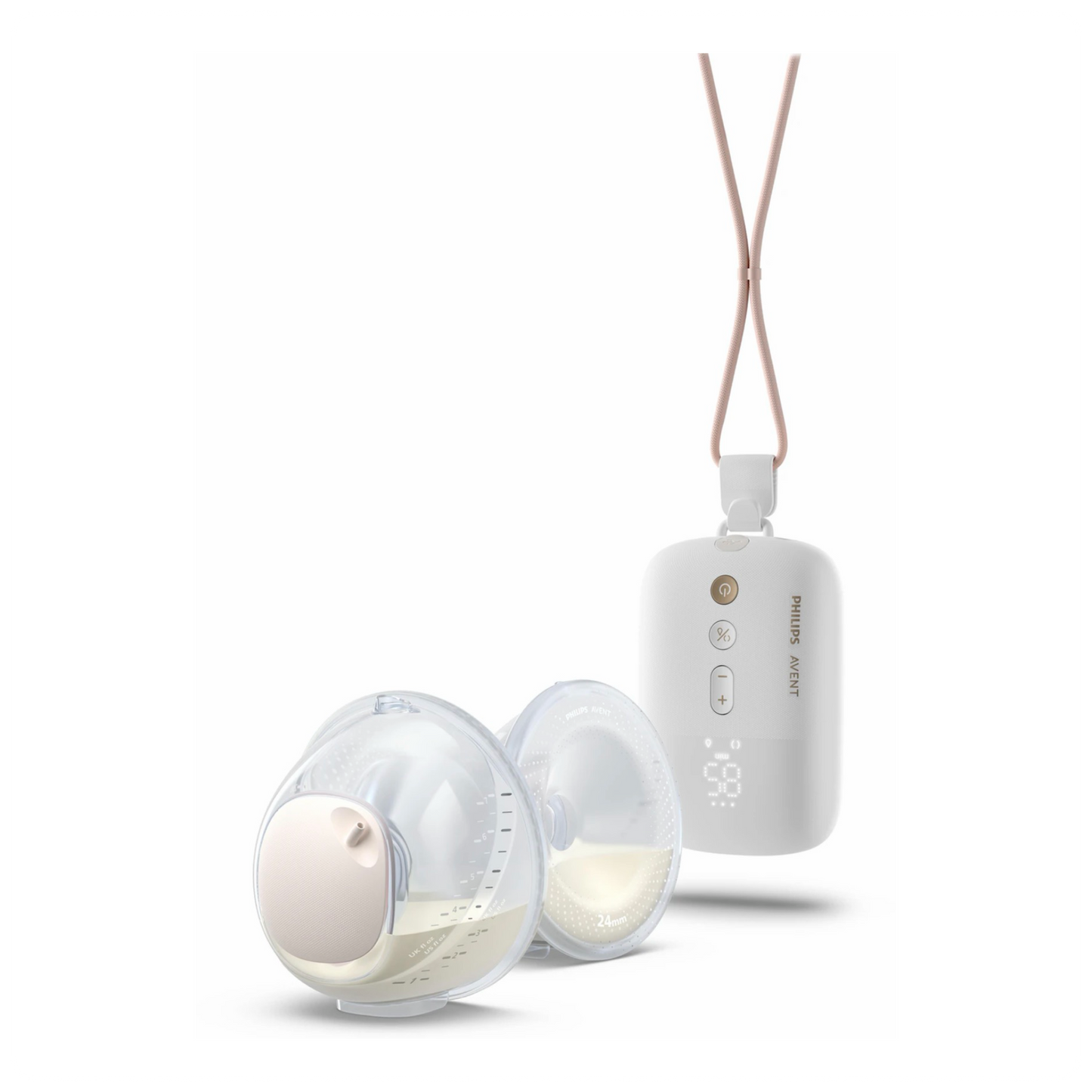Philips Avent Hands-free, baltas - Dvigubas elektrinis pientraukis