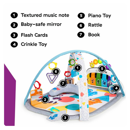 Baby Einstein lavinamasis kilimėlis Kickin’ Tunes 4in1