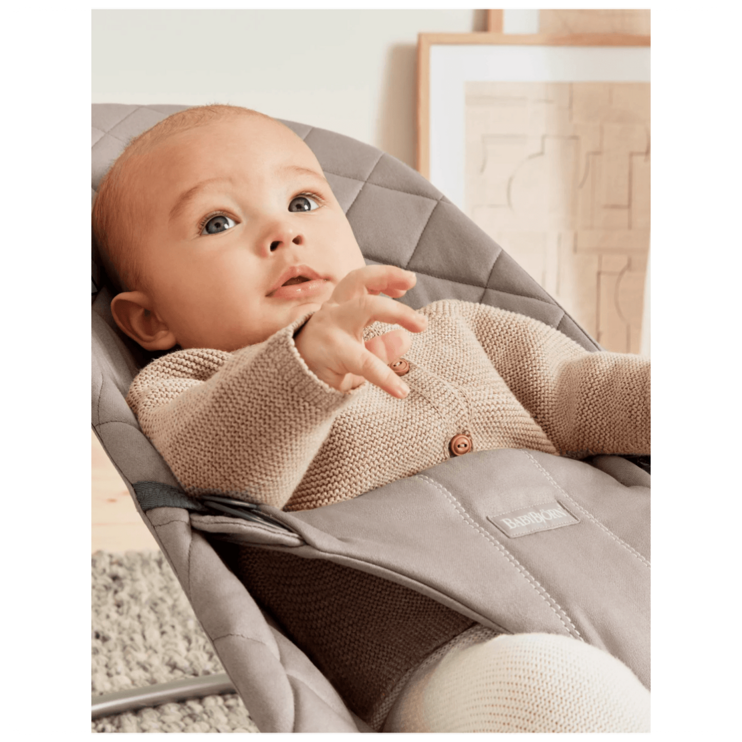 BABYBJÖRN gultukas BLISS Woven Classic Quilt, sand grey, 006217