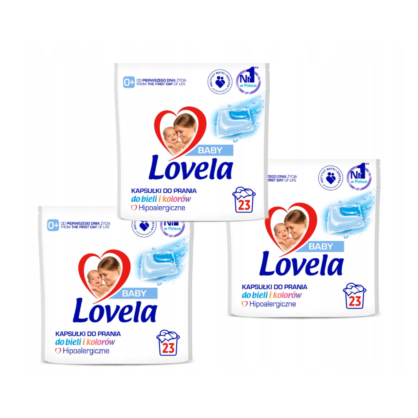 LOVELA BABY skalbimo kapsulės, 69 vnt