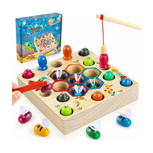 Montessori magnetinis žvejybos žaidimas vaikams nuo 2 metų