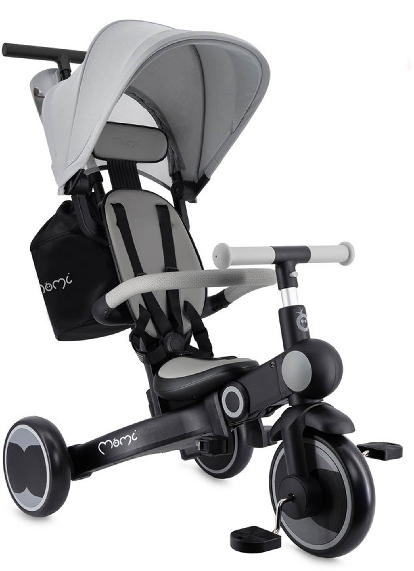 Triratukas Momi Solivia 4in1, pilkas